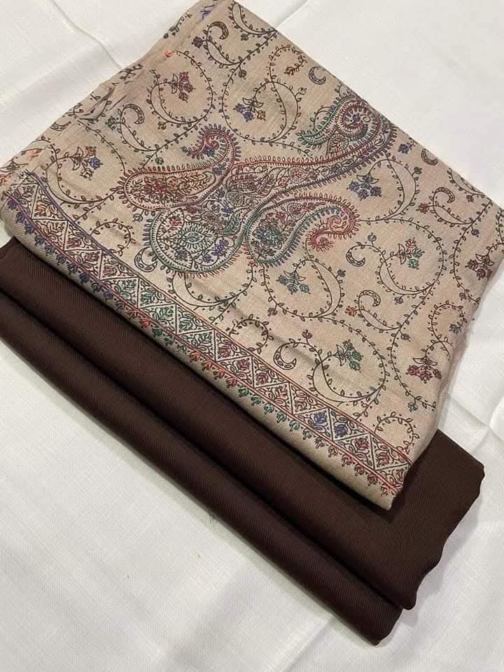 3pc Unstitched Kashmiri Suits