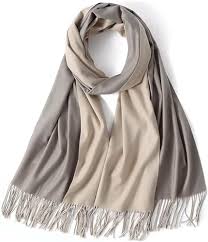 Double Tone Wool Big Shawl