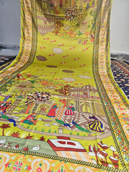 Shikargah and Darbari silk dubata