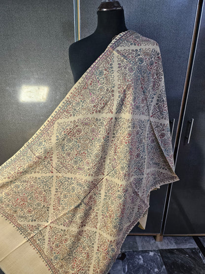 Kashmiri hand-made mini/half shawl