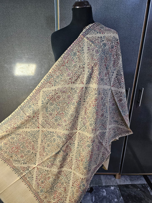 Kashmiri hand-made mini/half shawl