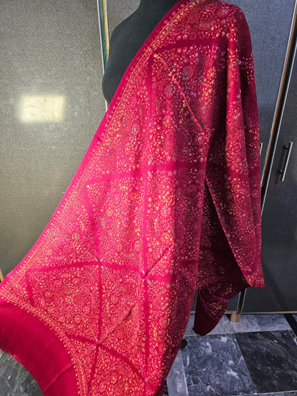 Kashmiri hand-made mini/half shawl