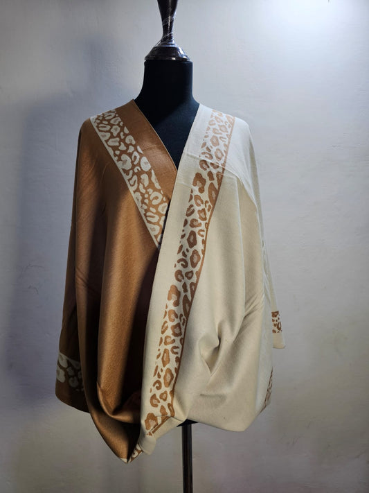 Reversible Wool Mini Shawl (Design # 2)