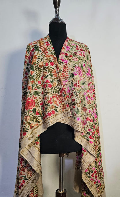 Gulabkar (Aari) Mini Shawl