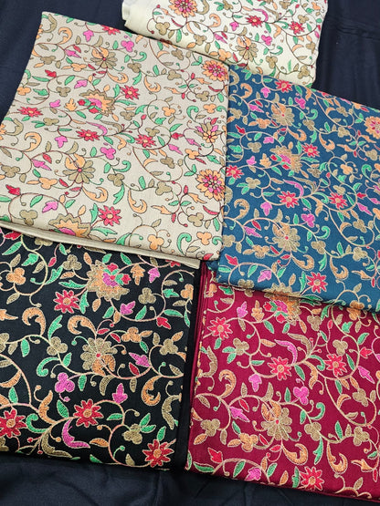 Paper Machi Unstitched 3pc Pashmina Suits