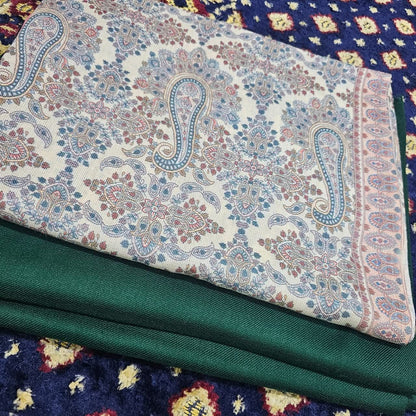 Printed Kalamkar Unstitched 3pc