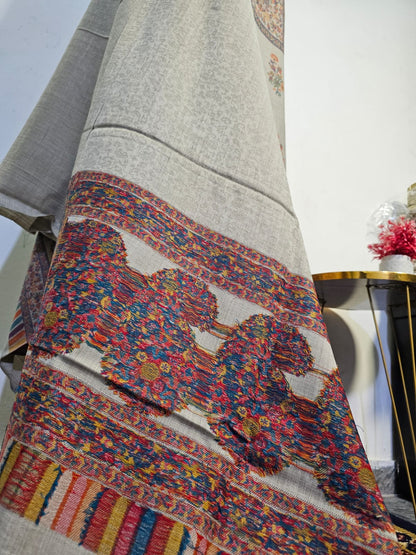 Kani Unstitched Pashmina 3pc Suit