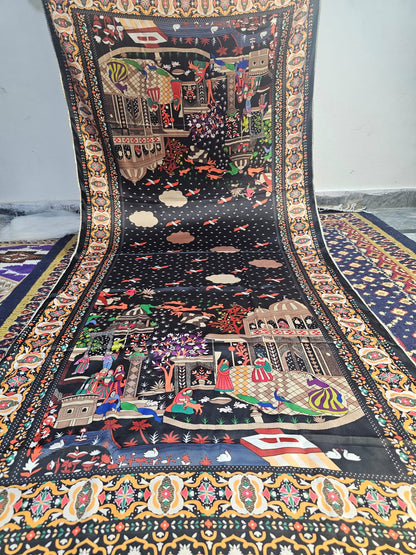 Shikargah and Darbari silk dubata