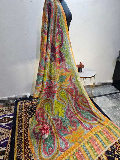 Printed kalamkar bigshawl