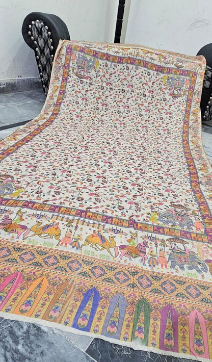 Printed kalamkar bigshawl