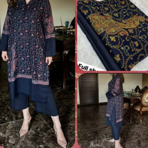 3pc Unstitched Kashmiri Suits