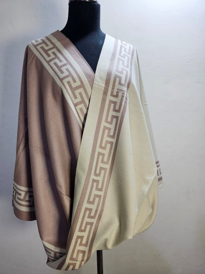 Reversible Wool Mini Shawl