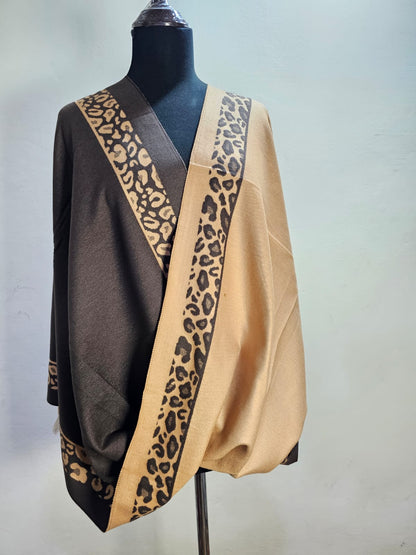 Reversible Wool Mini Shawl (Design # 2)