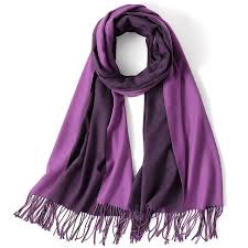 Double Tone Wool Big Shawl