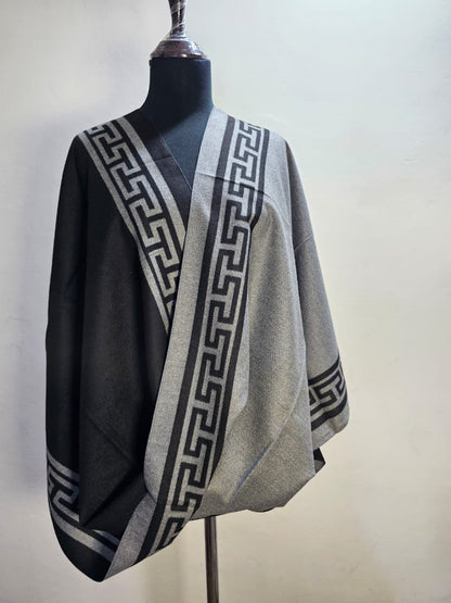 Reversible Wool Mini Shawl