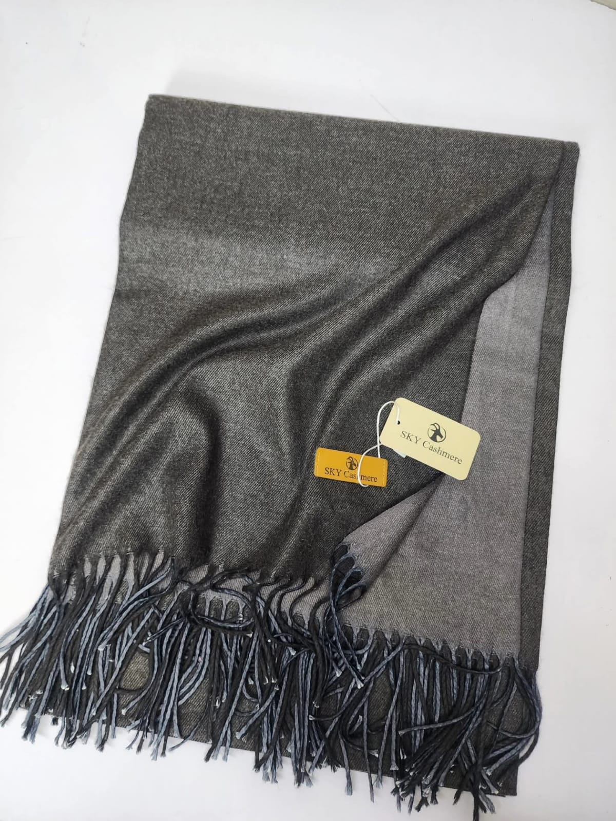 Double Tone Wool Big Shawl