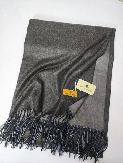 Double Tone Wool Big Shawl