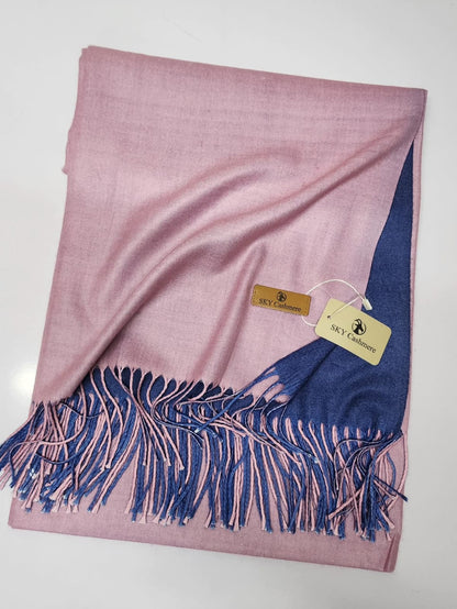 Double Tone Wool Big Shawl