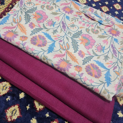 Printed Kalamkar Unstitched 3pc