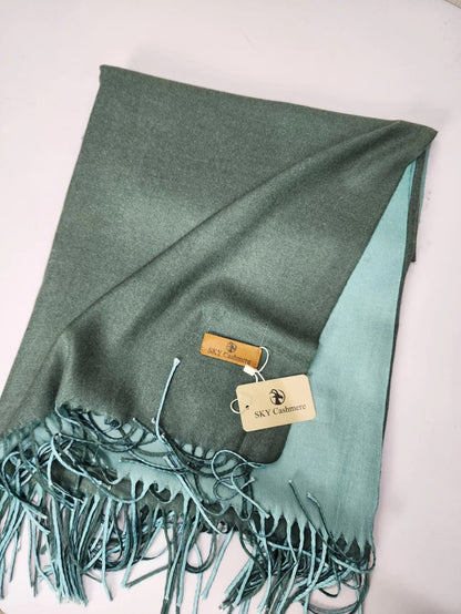 Double Tone Wool Big Shawl