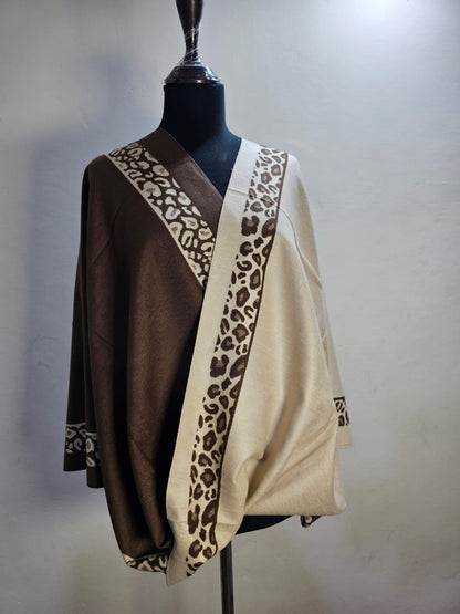 Reversible Wool Mini Shawl (Design # 2)